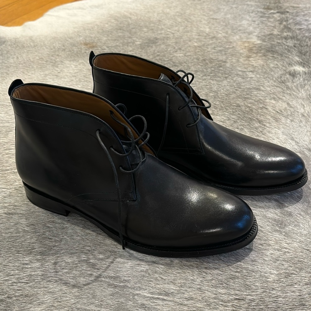 Cole Haan Men’s lace up black boot size 8.5 new never worn.